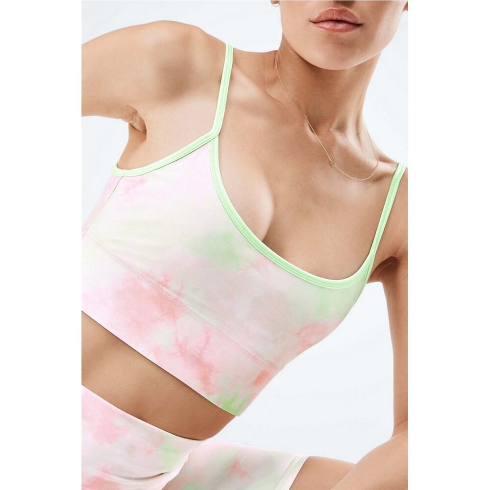 Fabletics Millie Reversible Bralette in Pixie Ethereal/Aloe